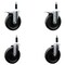 Service Caster 6'' Phenolic Swivel 7/8'' Expand Stem Caster Set 2 Total Lock Brakes, 4PK SCC-EXTTL20S615-PHS-2-S-2-78 - alternate 1